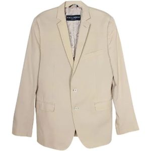Dolce & Gabbana Pre-owned, Pre-owned Cotton outerwear Beige, Dames, Maat:L