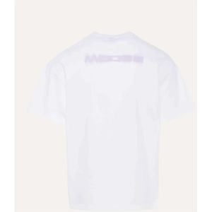Moose Knuckles, Tops, Heren, Wit, XL, Milky Way T-shirt - Stijlvol en Trendy