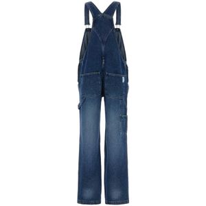 A.p.c., Jumpsuits & Playsuits, Dames, Blauw, S, Denim, Stijlvolle Denim Nelle Dungarees