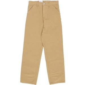 Carhartt Wip, Broeken, Heren, Bruin, W33 L32, Katoen, Werkbroek met Gereedschapszakken