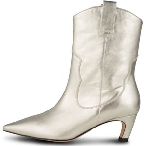 Shoe the Bear, Schoenen, Dames, Grijs, 41 EU, Metallic Western-geïnspireerde Puntige Neus Laarzen