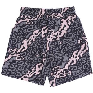 Vision OF Super, Korte broeken, Heren, Grijs, S, Polyester, Luipaardprint Shorts Roze/Grijs