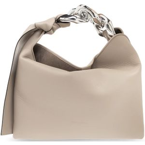 JW Anderson, Ketting Hobo Kleine handtas Beige, Dames, Maat:ONE Size