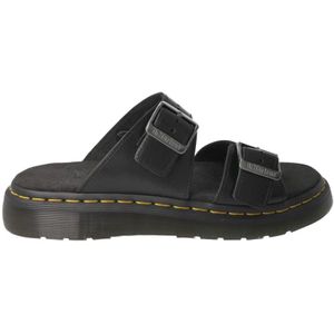 Dr. Martens, Schoenen, Dames, Zwart, 37 EU, Suède, Zwarte Analine Unisex Sandaal