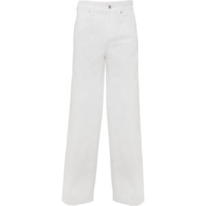 Jil Sander, Jeans, Dames, Wit, W28, Wijde jeans voor vrouwen