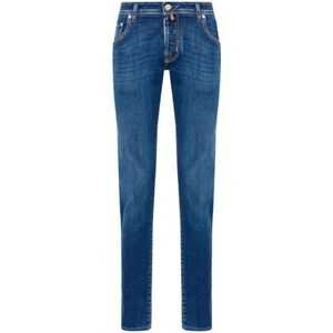 Jacob Cohën, Jeans, Heren, Blauw, W33, Katoen, 5-Pocket Jeans van Nick Ltd