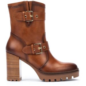 Pikolinos, Schoenen, Dames, Bruin, 35 EU, Leer, Bruine hoge leren laars