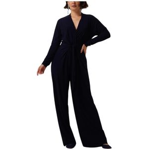 Freebird, Jumpsuits & Playsuits, Dames, Blauw, M, Groene Vasili Jumpsuit Stijlvol Comfort