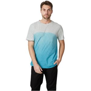 Amaránto, Tops, Heren, Blauw, XL, Katoen, Turquoise T-shirts met korte mouwen en gradient