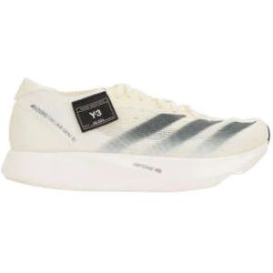 Y-3, Schoenen, Dames, Beige, 37 EU, Beige Low-Top Sneakers Ivory Mesh