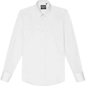 Antony Morato, Overhemden, Heren, Wit, XL, Katoen, Overhemd- AM Camicia Milano Super Slim FIT
