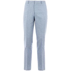 Liu Jo, Broeken, Heren, Blauw, 2Xl, Katoen, Elegante Heren Katoenen Chino Broek