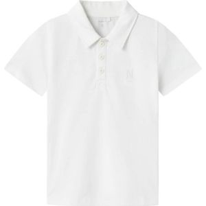 name it, Tops, Heren, Wit, 122 CM, Kinderen Polo Top Bright White