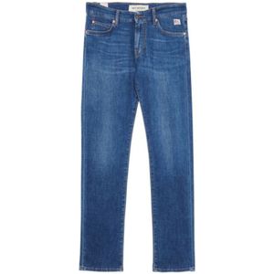 Roy Roger's, Jeans, Heren, Blauw, W31, Denim, Slim Fit Straight Denim Jeans