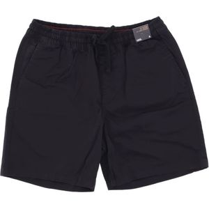 Vans, Korte broeken, Heren, Zwart, XL, Relaxed elastische shorts - Zwart