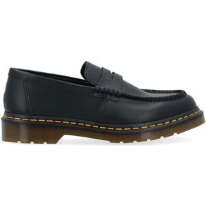 Dr. Martens, Schoenen, Heren, Zwart, 42 EU, Penton Leren Mocassin met Voorkap