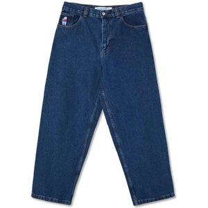 Polar Skate Co., Jeans, Heren, Blauw, S, Katoen, Hoge Taille Baggy Fit Jeans