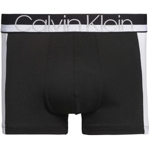 Calvin Klein, Ondergoed, Heren, Zwart, S, Trunk Boxer 001Zwart Met Witte Stukken