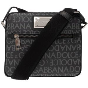 Dolce & Gabbana, Tassen, Heren, Zwart, ONE Size, Katoen, Bags
