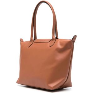 Longchamp, Tassen, Dames, Bruin, ONE Size, Leer, Tote Bags