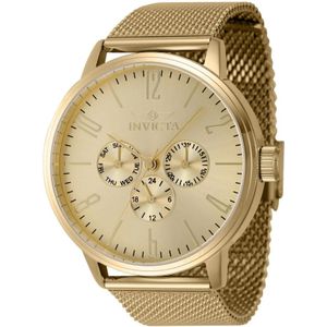 Invicta Watches, Accessoires, Heren, Geel, ONE Size, Heren Quartz Horloge - Specialty Collectie