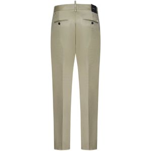 Dsquared2, Broeken, Heren, Beige, XL, Katoen, Beige Cool Guy Broek Aw 24