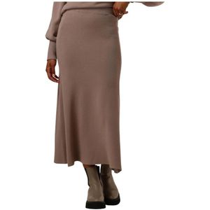 Y.a.s, Rokken, Dames, Bruin, L, Bruine Gebreide Maxi Rok