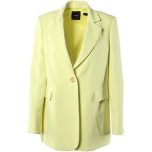 Pinko, Jassen, Dames, Geel, M, Gele Blazer voor Dames