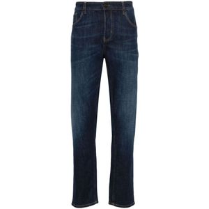 PT Torino, Jeans, Heren, Blauw, W35, Denim, Blauwe Slim Fit Denim Jeans