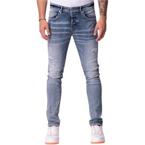 My Brand, Jeans, Heren, Blauw, W32, Katoen, Gedistresseerde Jeans voor Heren