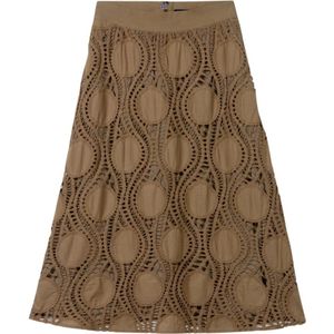 Luisa Cerano, Rokken, Dames, Bruin, M, Katoen, Midi Skirts