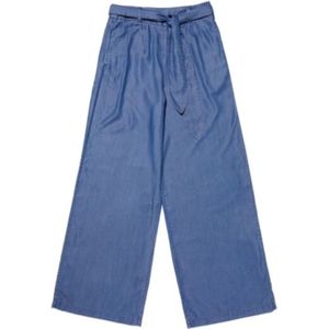 Denham, Wide Broeken Blauw, Dames, Maat:M