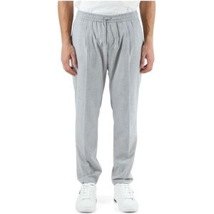 Antony Morato, Regular Fit Jogger Broek in Viscose Mix Grijs, Heren, Maat:XS