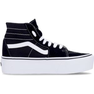 Vans, Schoenen, Dames, Zwart, 39 EU, Zwarte Hoge Sneaker met Veters