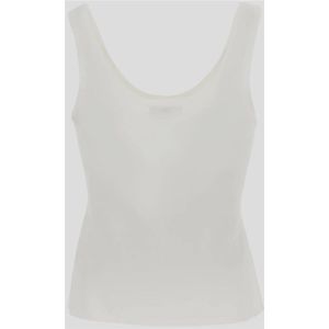 Elisabetta Franchi, Tops, Dames, Wit, L, Mouwloze Top