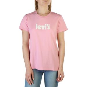 Levi's, Tops, Dames, Roze, S, Katoen, De Perfecte Dames T-Shirt