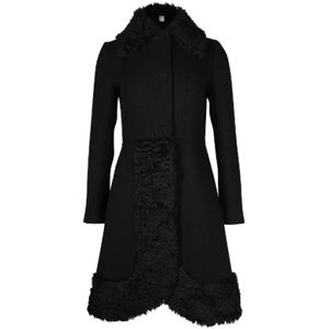 Moschino Pre-Owned, Pre-owned, Dames, Zwart, M, Wol, Pre-owned Wool outerwear