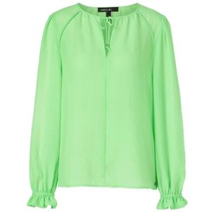 Marc Cain, Blouses & Shirts, Dames, Groen, S, Polyester, Lichte blouse met pofmouw