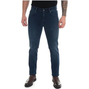 Fay, Slimfit-jeans Blauw, Heren, Maat:W35