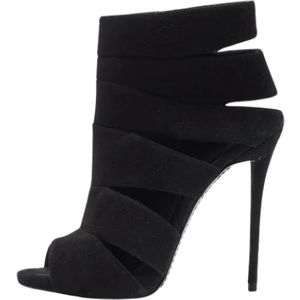 Giuseppe Zanotti Pre-owned, Pre-owned Suede boots Zwart, Dames, Maat:39 EU