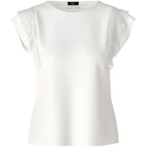 Marc Cain, Marc Cain mouwloos T-shirt Wit, Dames, Maat:S