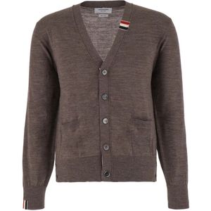 Thom Browne, Truien, Heren, Bruin, M, Stijlvolle Breisels