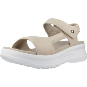 Panama Jack, Schoenen, Dames, Beige, 40 EU, Platte Sandalen met Plakband