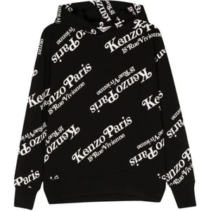 Kenzo, Sweatshirts & Hoodies, Heren, Zwart, M, Verdy Oversize Hoodie in Zwart