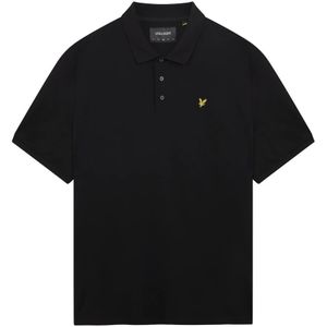 Lyle & Scott, Tops, Heren, Zwart, 3Xl, Effen Polo Shirt