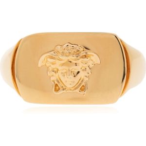 Versace, Ring met Medusa-gezicht Geel, Dames, Maat:58 MM