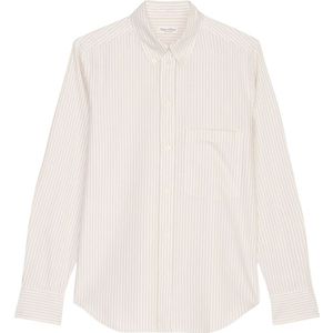 Marc O'Polo, Blouses & Shirts, Dames, Beige, L, Katoen, Gestreepte blouse aansluitend