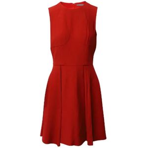 Alexander McQueen Pre-owned, Pre-owned Acetate dresses Rood, Dames, Maat:M