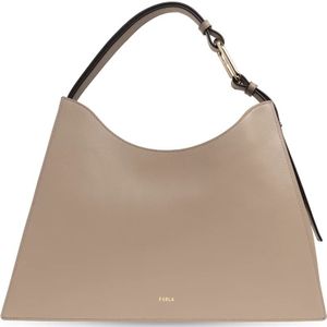 Furla, ‘Nuvola Large’ hobo tas Beige, Dames, Maat:ONE Size