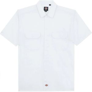 Dickies, Overhemden, Heren, Wit, M, Heren Witte Casual Overhemd
